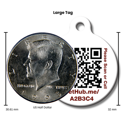 PetHub QR ID Pet Tag - Escape Artist