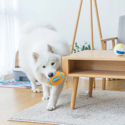 Latex Dog Squeaky Toys Rubber Soft Dog Toys Chewing Squeaky Toy Fetch Play Balls Toy for Puppy Small Medium Pets Dog